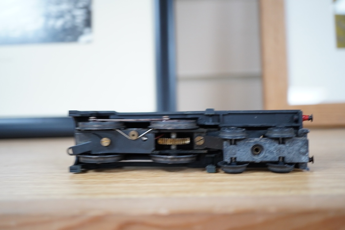 Three part-built 0 gauge railway brass and white metal locomotives by John Worsley; an ACE Products kit of an SR Bullied light Pacific with its original box, a SECR Wainwright H class 0-4-4T locomotive and an LNER class